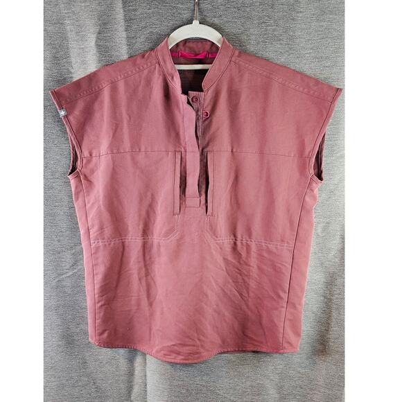 FIGS Rafaela Women's Sleeveless Top Blouse Mauve Technical Collection Size XXS - Picture 1 of 6